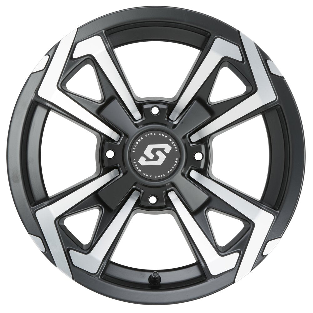 Riot Wheel 12x7 4/110 5+2 (+10mm) Blk/Machined