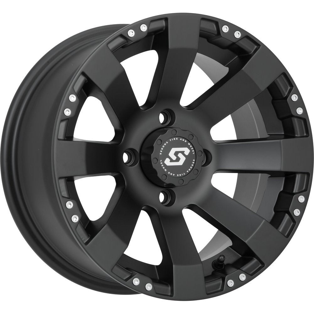 Spyder Wheel 12x7 4/156 4+3 (+5mm) Black