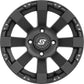 Spyder Wheel 12x7 4/156 4+3 (+5mm) Black