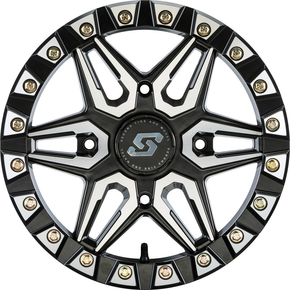 Split 6 Bdlk Wheel 15x6 4/156 5+1 (+38mm) Blk/Machined