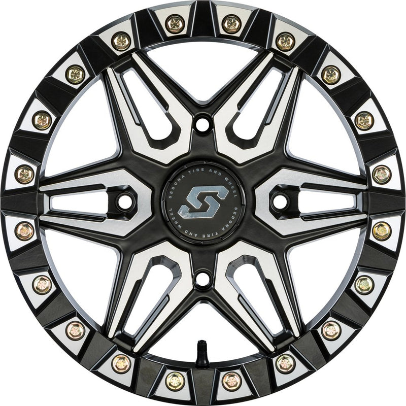 Split 6 Bdlk Wheel 15x6 4/156 5+1 (+38mm) Blk/Machined