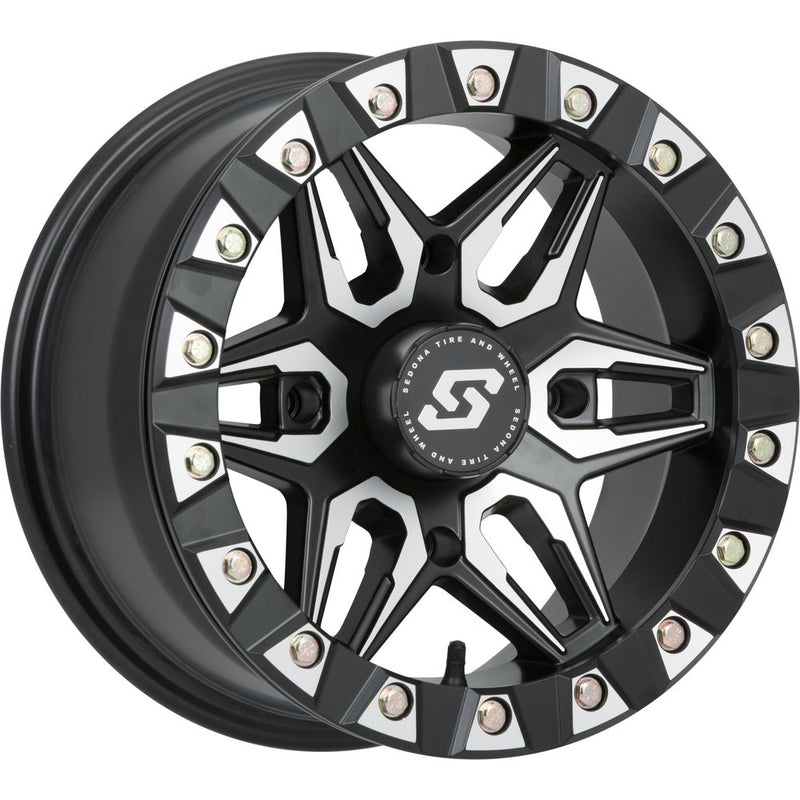 Split 6 Bdlk Wheel 14x10 4/156 5+5 (0mm) Blk/Machined