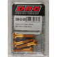 Aluminum Taper Bolts Gold M6x30mm 4/Pk