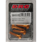 Aluminum Taper Bolts Gold M6x25mm 4/Pk