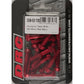Aluminum Taper Bolts Red M6x30mm 20/Pk