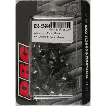 Aluminum Taper Bolts Titanium M6x20mm 20/Pk