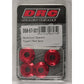 Aluminum Spacers Type 11 Red M6x12mm 4/Pk