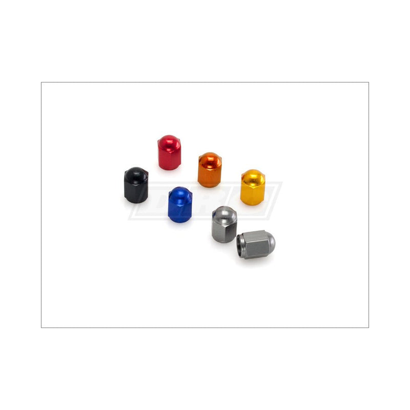 Aluminum Valve Caps 2pk Orange