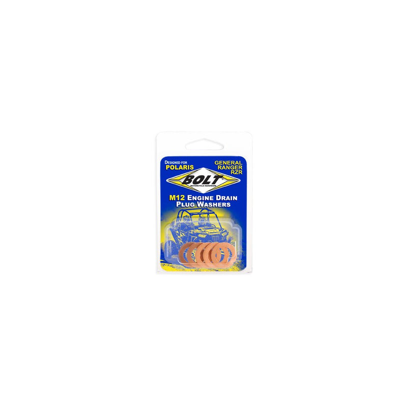 Engine Drain Plug Washer M12x20 Copper  5pk