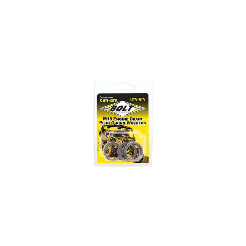 Engine Drain Plug Washer M18x24 Aluminum  5pk