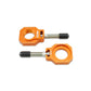 Chain Adjuster Blocks Ktm Orange