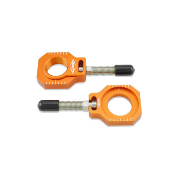 Chain Adjuster Blocks Ktm Orange