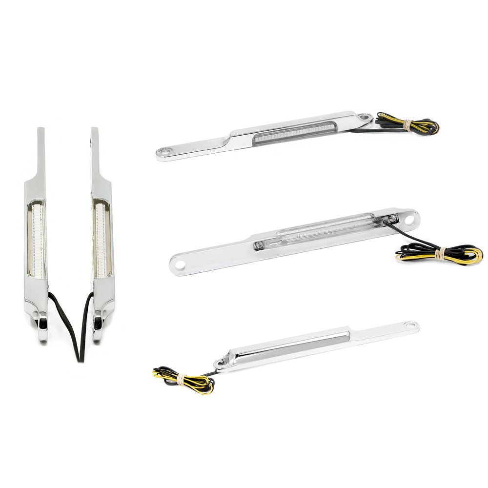 Billet Frt Turn Signals Chrome Flst/Flstf/Flstn 90 13