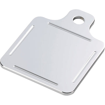 Center Mount Inspection Plate Ball Milled Chrome