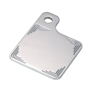 Side Mount Inspection Plate Triple Curve Milled Chrome