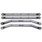 High Clearance Radius Rods Black 72"