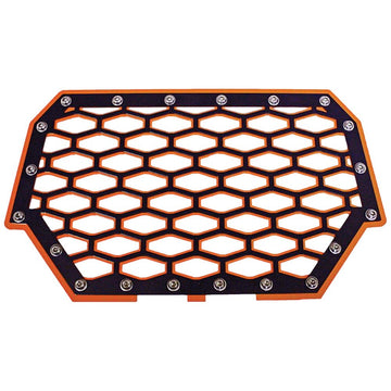 2 Panel Front Grill (Black/Orange)