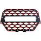 2 Panel Front Grill Black/Red W/10" Light Bar