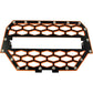 2 Panel Front Grill Black/Orange W/10" Light Bar
