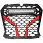 Front Grill Red Pol Rzr S With 10" Light