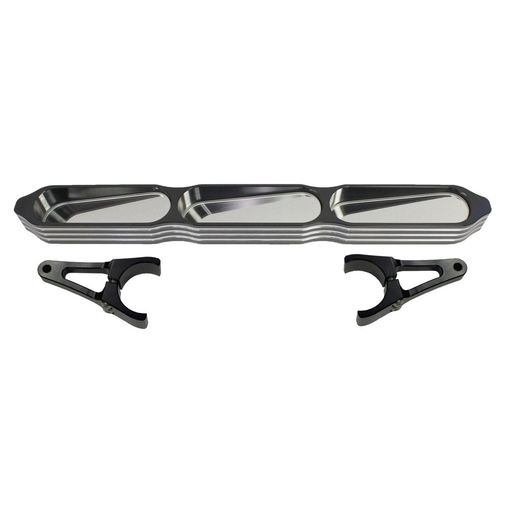 3 Panel Mirror Black 1.5"