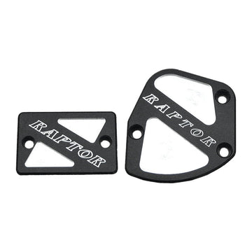 Throttle & Brake Cover Set Black Logo Raptor