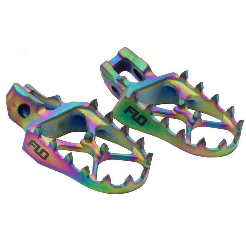 Titanium Foot Pegs Jet Fuel Hon/Kaw