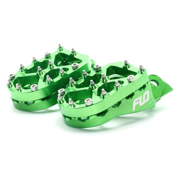 Pro Series Foot Peg Risers Green 13mm
