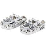 Moto Style Footpeg Set Chrome 2"X3.125"