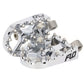 Moto Style Footpeg Set Chrome 2"X3.125"