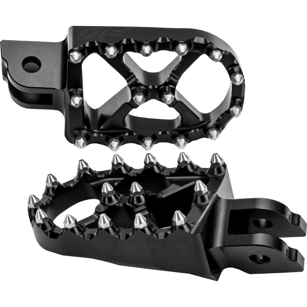 Moto Style Footpeg Set Black 2"X3.125"