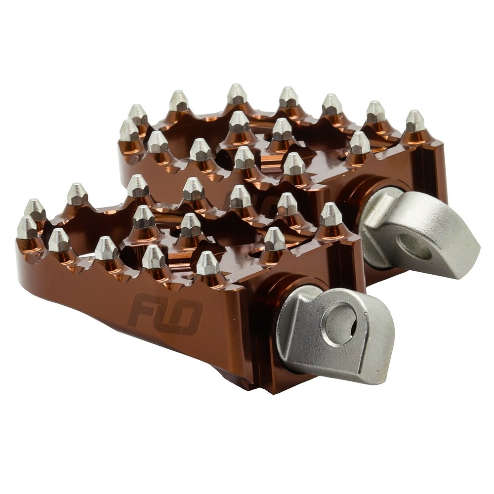 Moto Style Footpeg Set Bronze 2"X3.125"