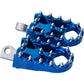 Moto Style Footpeg Set Blue 2"X 3.125"