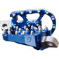 Moto Style Footpeg Set Blue 2"X 3.125"