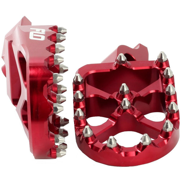 Pro Series Foot Pegs Red Kaw/Hon