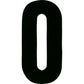 #0 7" Black Extreme Digits 3/Pk