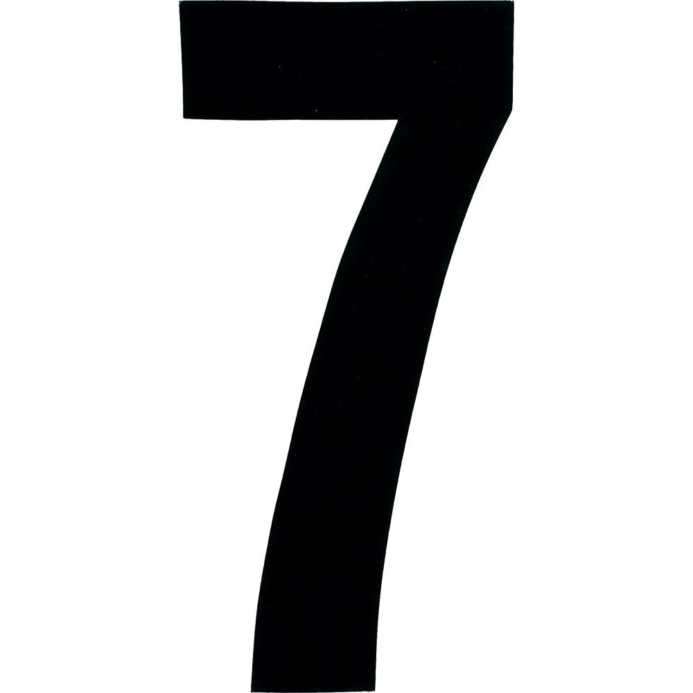 #7 6" Black Extreme Digits 3/Pk
