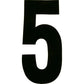#5 6" Black Extreme Digits 3/Pk