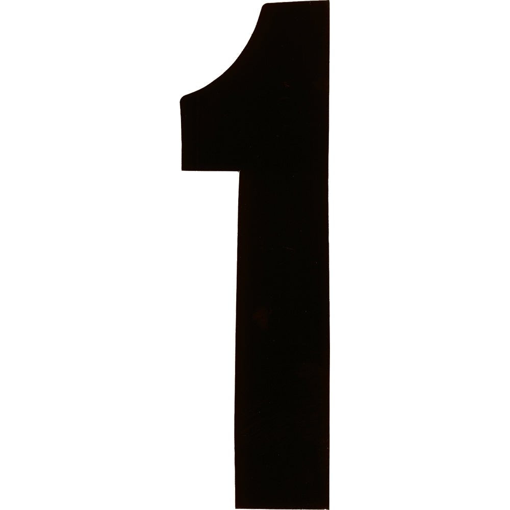#1 6" Black Extreme Digits 3/Pk