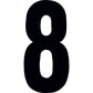 #8 4" White Extreme Digits 3/Pk