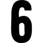 #6 4" White Extreme Digits 3/Pk