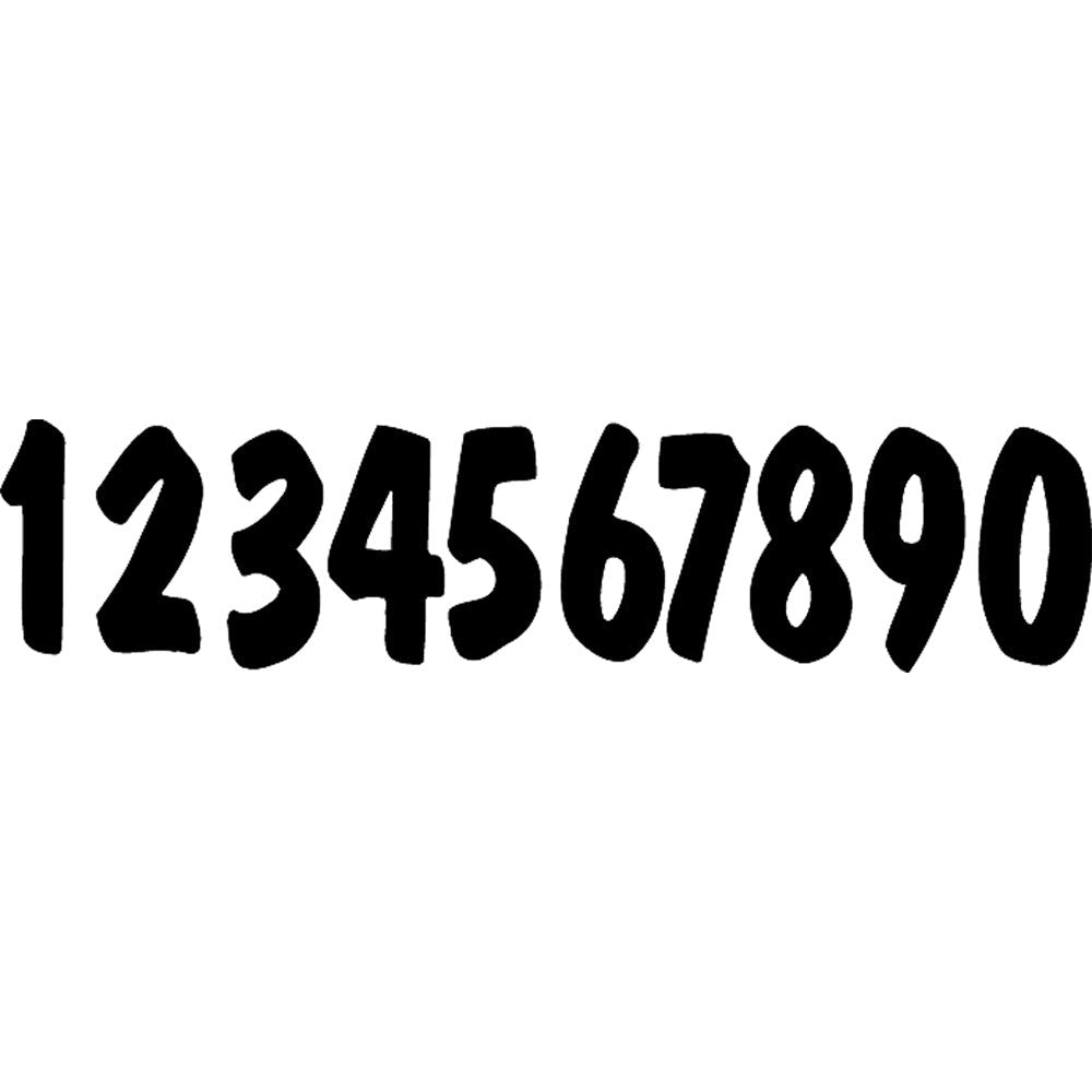 #8 White Pro Lite Digits 3/Pk