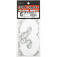 #3 6" White Super X Digits 3/Pk