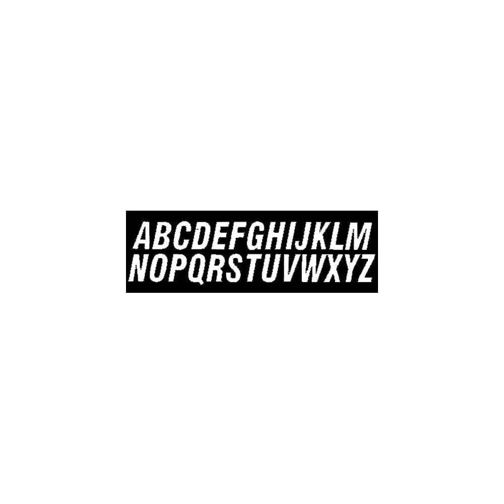 3" White Sx Alpha Digits "S" 3/Pk
