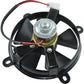 Cooling Fan 200 250cc 5 Fins 6" 2 Wire  Rd/Bk