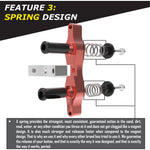Tamer Double Button X Wing Red