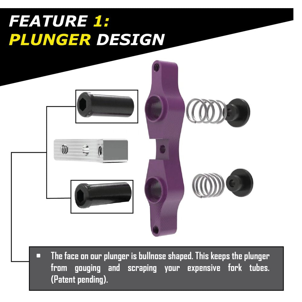 Tamer Double Button X Wing Purple