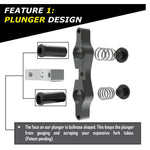 Tamer Double Button X Wing Black