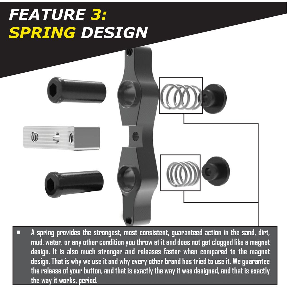 Tamer Double Button X Wing Black