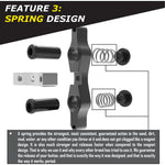Tamer Double Button X Wing Black
